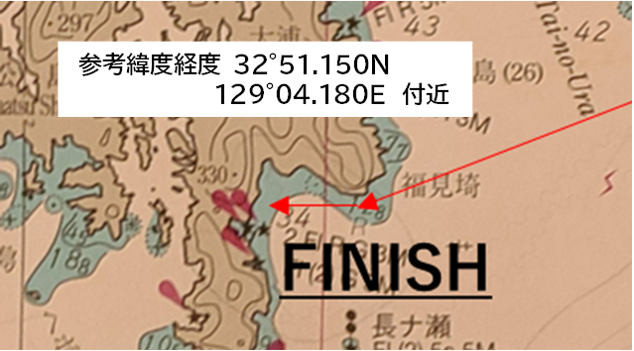 奈良尾ヨットレースフィニッシュライン