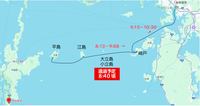 崎戸商船航路図